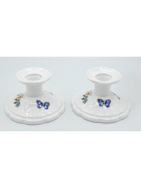 Cottage Garden by Aynsley 2 Inch Candlestick Holder Set of 2 Pattern: AYNOGA